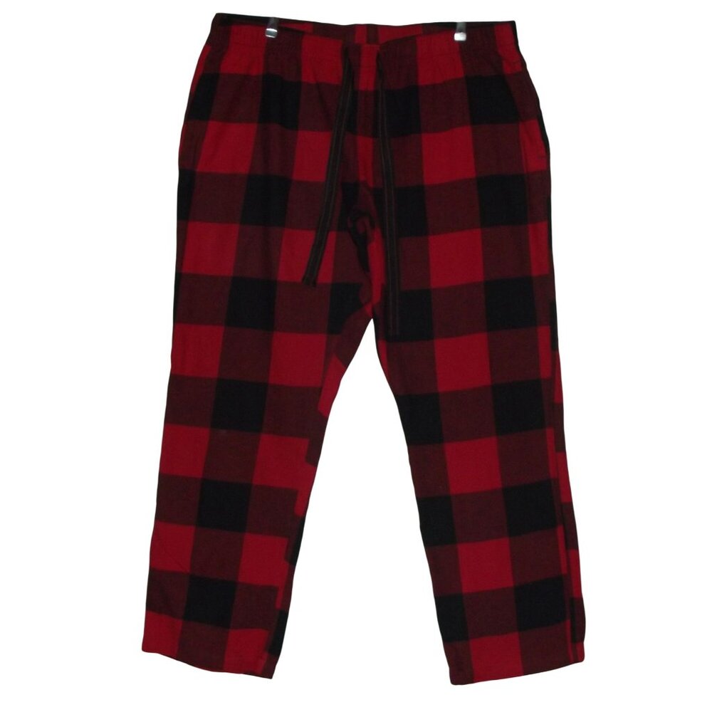 Old Navy Pajama Pants Womens XL flannel red black buffalo plaid Match The Fam